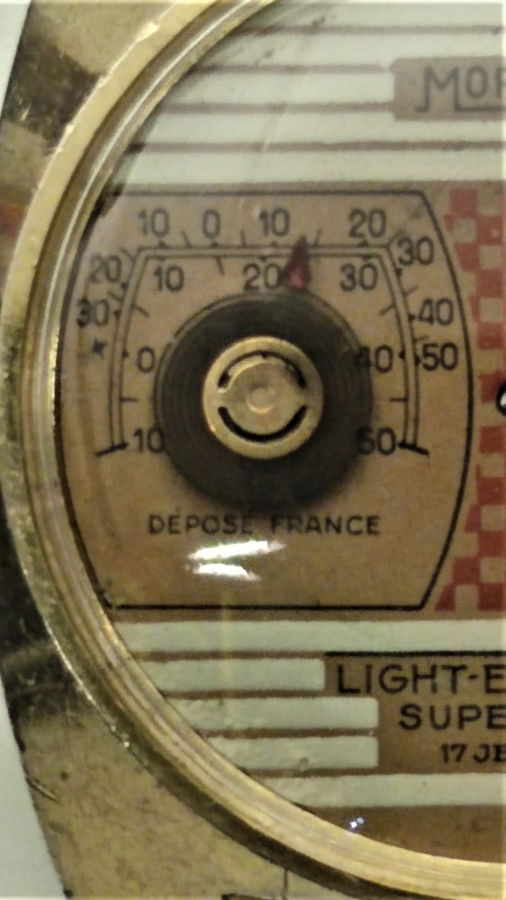 1970 MORTİMA LIGHT ELECTRIC SUPER 608 CLOAK KOL SAATİ KADRAN ORTADA LAMBA SOLDA DERECE SAGDA KURMALI MEKANİK KOLEKSİYON SAAT