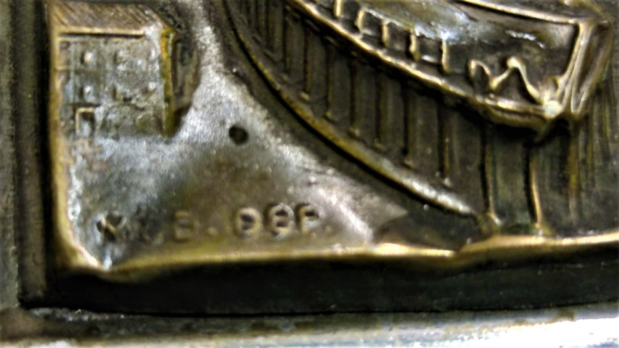 1950 AHŞAP ÜZERİ ROLYEFT KABARTMA CALIŞMASI  RICORDO DI ROMA  SANATCI İMZALI  MÜCEVHER KUTUSU