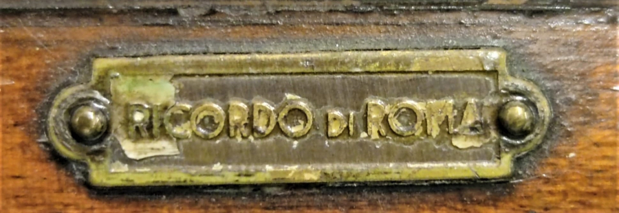 1950 AHŞAP ÜZERİ ROLYEFT KABARTMA CALIŞMASI  RICORDO DI ROMA  SANATCI İMZALI  MÜCEVHER KUTUSU