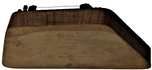 1960 GUSLİ ONİKİ TELLİ GERDİRME AYARLI MÜZİK ALETİ MİNYATUR ÜZERİ RESİMLİ COCUK OYUNCAGI 