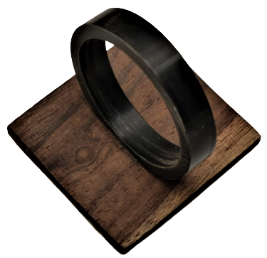 1970 ÖZEL TASARIM KEMİK VE GÜL AGACINDAN EL İŞCİLİK  6 ADET BİLEZİKLİ PECETE SUNUM SERVİS TAKIMI