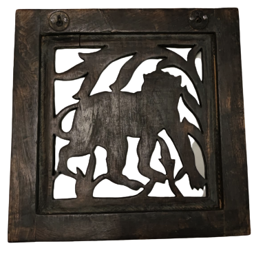 1980 EL YAPIM TEK PARCA MASİF AHŞAPDAN EL OYMA  USTA İŞCİLİKLİ AGACDA DALLAR ARASINDA DOLAŞAN ŞEMPAZE MAYMUN