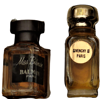 5 PARFUMS DE PARIS MISS BALMAİN GİVENCHY III ANTİLOPE VİVARA PUCCİ MA GRİFFE MİNİ SET MİNYATURE VİNTAGE FRANSA 