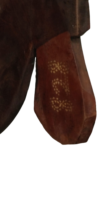 1970 AFRİKA AHŞAP KÖK BOYAMA MAKS  4 FARKLI YÜZLU EL OYMA BONCUK SULU KOTULUK VE KORKULARI KOVUCU