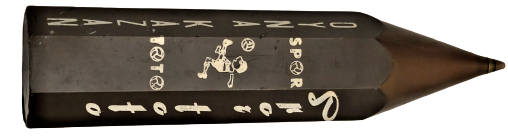 1960 SPOR TOTO OYNA KAZAN REKLAMLI KAHVEGERGİ SERT PLASTİKDEN TÜKENMEZ KALEM