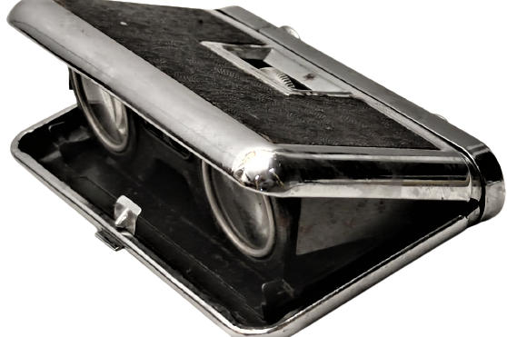 1960 OPERA VE AT YARIŞLARI İÇİN TASARLANMIŞ CEP KATLANIR METAL  AYARLANABİLİR DÜRBUN JAPON 