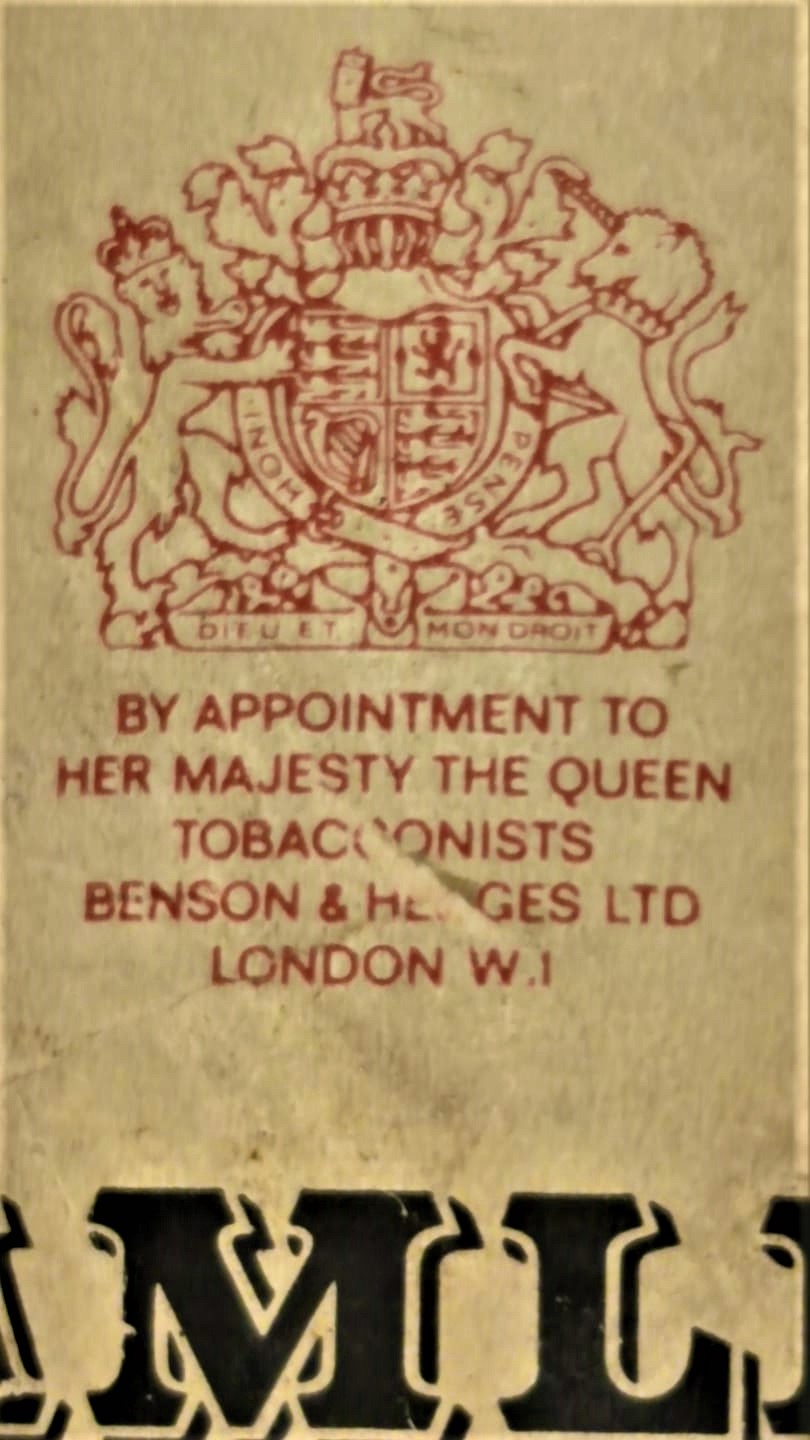 1950 HAMLET MILD CIGARS THIRTY SHORT PANATELLAS   BENSON & HEDGES LTD LONDON PURO KUTUSU İCİNDE BİR ADET VAR