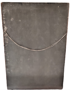 1940 ESMAÜL HÜSNA (ESMÂ-İ HÜSNÂ)  ALLAHIN İSİMLERİ ORJİNAL CERCEVESİNDE RENKLİ TAŞ BASKI ARKASI TENEKE