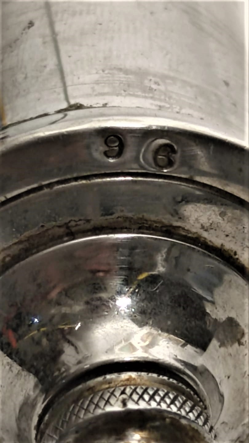 1920 AURAL SYRİNGE BUYUK BOY MEKANİK ELLE KULLANILAN  KROM METAL ÜC PARMAK ENJEKTOR KULAK YIKAMA İÇİN KULLANILAN 