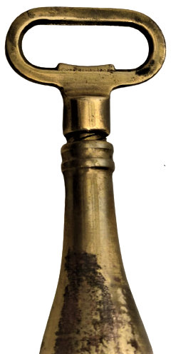 1940 CHAMPAGNE PİRİNC ŞİŞE KAPAK VE MANTAR ACACAGI TİRBUŞON ŞİŞE FORMUNDA TASARLANMIŞ