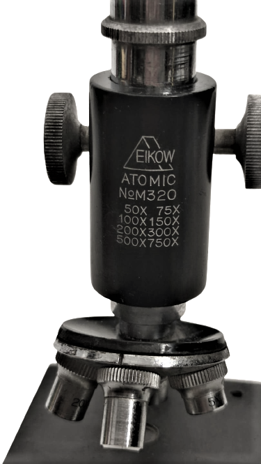 1960 JAPAN EIKOW OTOMIC M320 MİCROSKOPE COK UCLU METAL GÖVDE  MİKROSKOP
