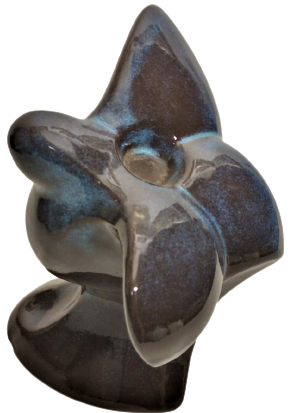 1960 SERAMİK SANATCI İŞİ BARIŞ GÜVERCİNİ KANATLARINI ACMIŞ UCARMIŞCASINA KAHVE OKSİT TONLARDA 