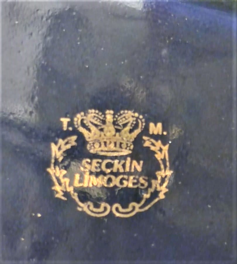 1970 PORSELEN ALTIN YALDIZ CEKME  TM SECKİN LİMOGES  MASA SEHBA ÜZERİ GAZLI CAKMAK