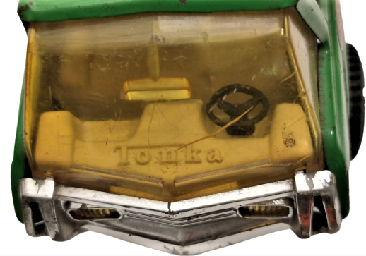 1970 USA AMERİKAN YEŞİL BEYAZ TONKA LİTTER BUG METAL CÖP TOPLAMA KAMYONU 