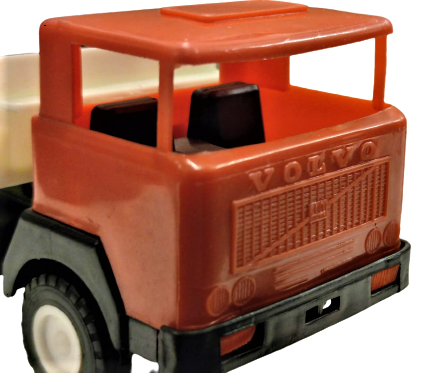 1970 YERLİ TÜRK MALI OYUNCAK VOLVO KAMYON TRAFİK KURTARICI GÜREL MARKA AMBALAJINDA