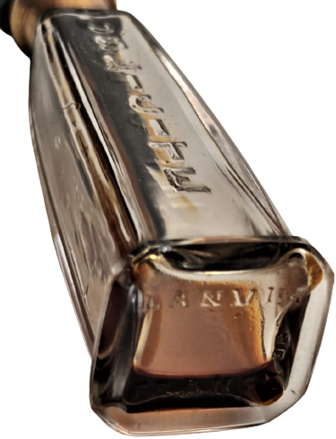 ARPEGE JEANNE LANVİN PARİS 1931 MİNYATUR PARFUM CAM ŞİŞE PRAMİT FORM PORSELEN CUBUKLU KAPAK 10 ML