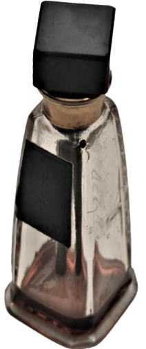 ARPEGE JEANNE LANVİN PARİS 1931 MİNYATUR PARFUM CAM ŞİŞE PRAMİT FORM PORSELEN CUBUKLU KAPAK 10 ML