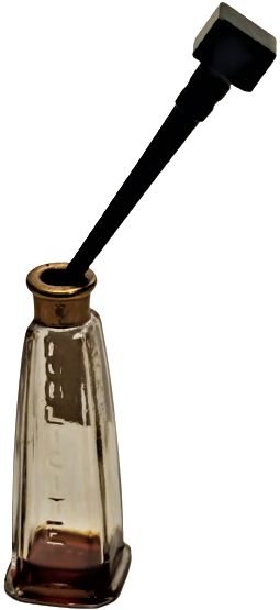 ARPEGE JEANNE LANVİN PARİS 1931 MİNYATUR PARFUM CAM ŞİŞE PRAMİT FORM PORSELEN CUBUKLU KAPAK 10 ML