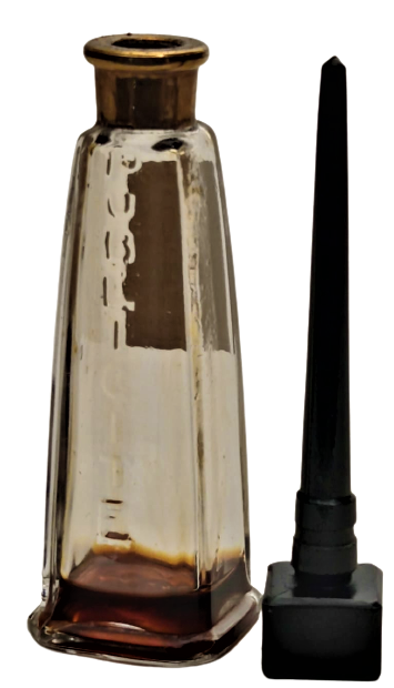 ARPEGE JEANNE LANVİN PARİS 1931 MİNYATUR PARFUM CAM ŞİŞE PRAMİT FORM PORSELEN CUBUKLU KAPAK 10 ML