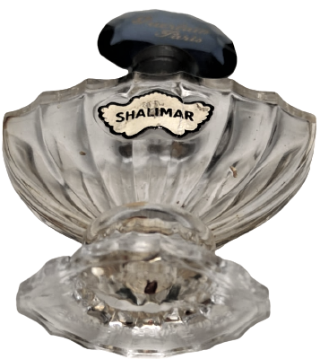 VİNTAGE SHALİMAR  GUERLAIN PARIS PARFUM CAM ŞİŞE CAM İSTİRİYYE KAPAK 7,5 ML 
