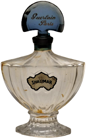 VİNTAGE SHALİMAR  GUERLAIN PARIS PARFUM CAM ŞİŞE CAM İSTİRİYYE KAPAK 7,5 ML 