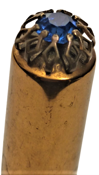 FARKLI FORMDA KAPAGIN ÜZERİNDE MAVİ KUARZ KESİM TEK TAŞ BULUNMAKTA  90 ML KAPAKLI MİNYATÜR  PARFUM ŞİŞESİ