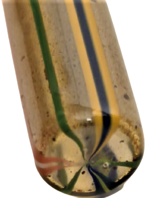 1800 OSMANLI BEYKOZ ÜFLEME CAM ÜZERİ EL İŞCİLİKLİ KAPAGI PİRİC CAM KOKULUK GÜL YAGI ŞİŞESİ