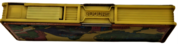 1980 3DOORS KALEM KUTUSU ÜC KAPAKLI TAM TAKIM  NİNJA KAPLUMBAGA RESİMLİ İCERSİ EKSİKSİZ DOLU  