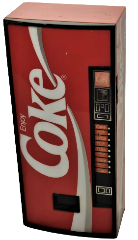 VINTAGE 1989 COKE VENDING MACHINE AM/FM RADIO COCA COLA BATARİ RADIO