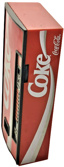 VINTAGE 1989 COKE VENDING MACHINE AM/FM RADIO COCA COLA BATARİ RADIO