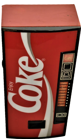 VINTAGE 1989 COKE VENDING MACHINE AM/FM RADIO COCA COLA BATARİ RADIO