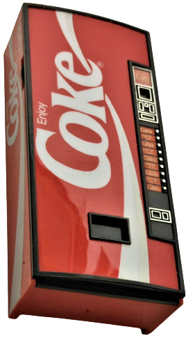 VINTAGE 1989 COKE VENDING MACHINE AM/FM RADIO COCA COLA BATARİ RADIO