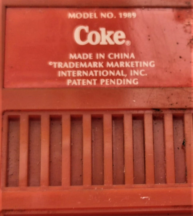 VINTAGE 1989 COKE VENDING MACHINE AM/FM RADIO COCA COLA BATARİ RADIO