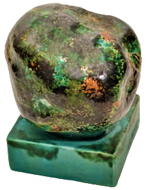 ECZACIBAŞI SERAMİK DOGAL RENLERLE TASARLANMIŞ  JASPER DENİZ TAŞI ARCELİK REKLAMLI MASA ÜZERİ BİBLO