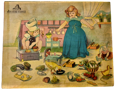 1910  GERMANY ANTİGUES JEUXDES CUBES TOYS LOGO AHŞAP KUPLERDEN OLUŞAN 20 KÜP ALTI ADET FARKLI LOGO