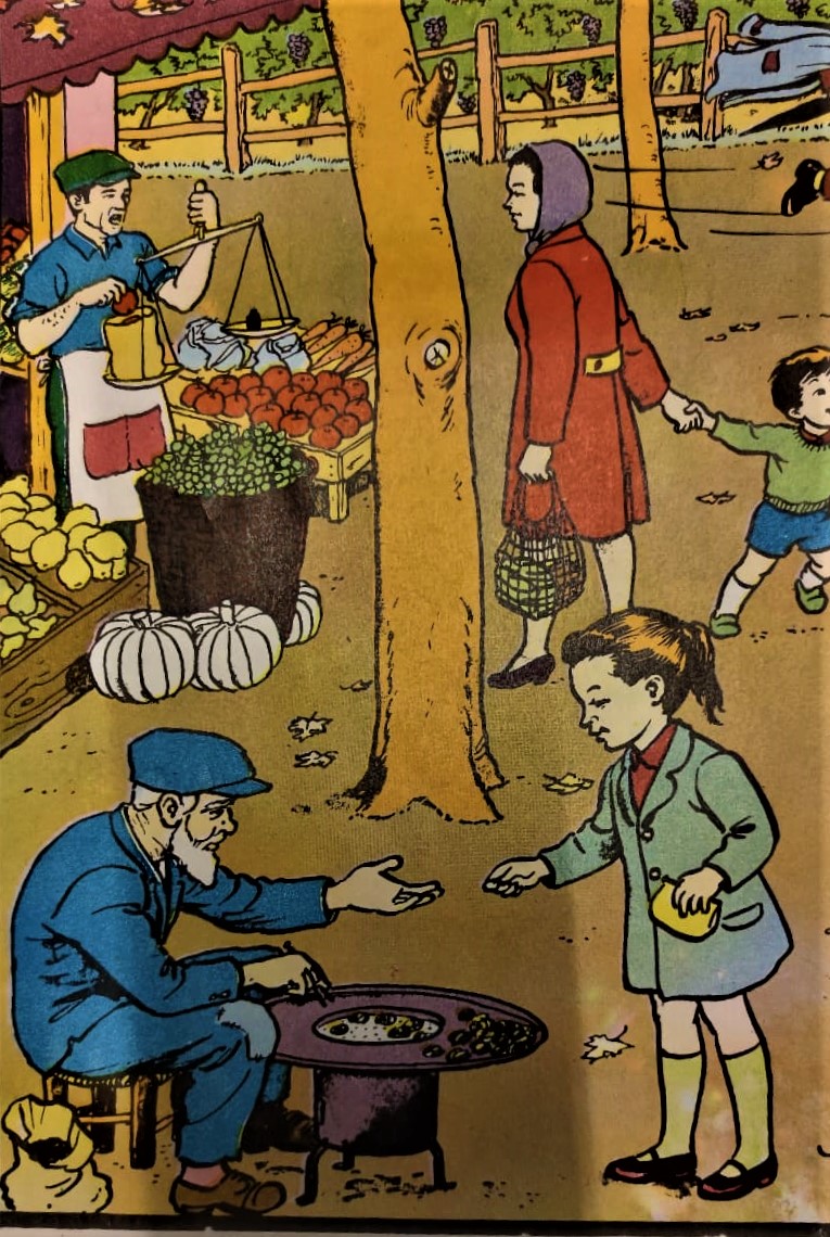 1980 ÖZYUREK YAYINEVİ TARAFINDAN BASILMIŞ RENKLİ TİFDRUK BASKI İLKOKULLARDA SONBAHAR MEVSİMİNİ TALEBELERE SINIF DUVARLARINA ASILAN MEVSİMLERDEN SONBAHAR