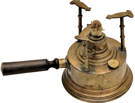 CHRISTOS JEAN HOSHOSSIS BOSPHOR  ( ARNADOT-KEUY ) OSMANLI PAZARI İÇİN YAPILMIŞ  SAPLI PİRİNC İSPIRTO KAHVE OCAGI 