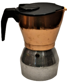 1980 ESPRESSO ALL 99,5 KLASİK KAHVE MAKİNESİ MADEIN İTALİA  METAL CİFT RENK OCAK ÜZERİ 