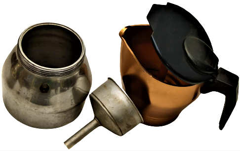 1980 ESPRESSO ALL 99,5 KLASİK KAHVE MAKİNESİ MADEIN İTALİA  METAL CİFT RENK OCAK ÜZERİ 