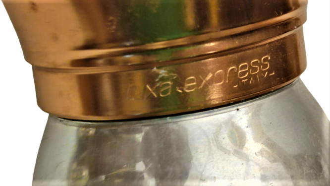 1980 ESPRESSO ALL 99,5 KLASİK KAHVE MAKİNESİ MADEIN İTALİA  METAL CİFT RENK OCAK ÜZERİ 