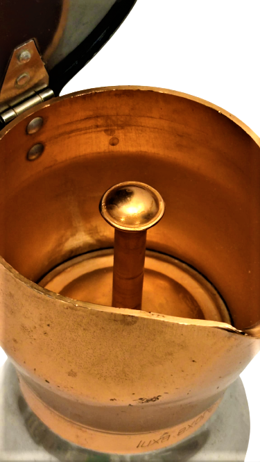 1980 ESPRESSO ALL 99,5 KLASİK KAHVE MAKİNESİ MADEIN İTALİA  METAL CİFT RENK OCAK ÜZERİ 