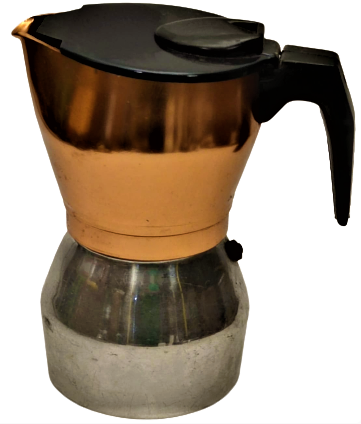 1980 ESPRESSO ALL 99,5 KLASİK KAHVE MAKİNESİ MADEIN İTALİA  METAL CİFT RENK OCAK ÜZERİ 