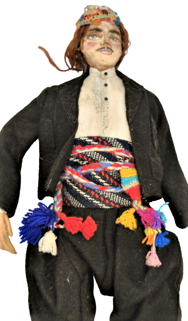 1960 KİTRE ERKEK OSMANLI  ERKEK LAZ YÖRESEL KIYAFETLİ TÜM DETAYLAR İNCE İNCE DÜŞÜNÜLMÜŞ YAPILMIŞ SANATCI İŞİ NİMET DEMİRBAĞ SANLIMAN  KİTRE BEBEK