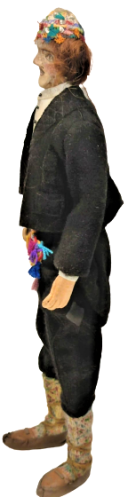 1960 KİTRE ERKEK OSMANLI  ERKEK LAZ YÖRESEL KIYAFETLİ TÜM DETAYLAR İNCE İNCE DÜŞÜNÜLMÜŞ YAPILMIŞ SANATCI İŞİ NİMET DEMİRBAĞ SANLIMAN  KİTRE BEBEK