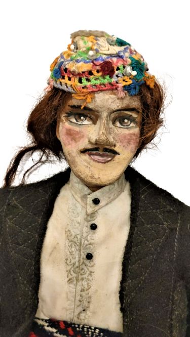 1960 KİTRE ERKEK OSMANLI  ERKEK LAZ YÖRESEL KIYAFETLİ TÜM DETAYLAR İNCE İNCE DÜŞÜNÜLMÜŞ YAPILMIŞ SANATCI İŞİ NİMET DEMİRBAĞ SANLIMAN  KİTRE BEBEK