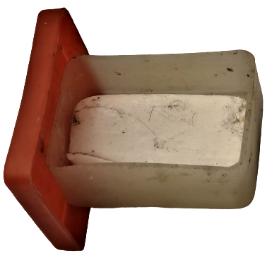 SHEEL ROTELLA YAGI REKLAMLI PLASTIK KIRMIZI BEYAZ BENZİN İSTASYONLARINDA UZUN YOL ŞÖFÖRLERİNE HEDİYE EDİLEN PLASTİK SABUN KUTUSU