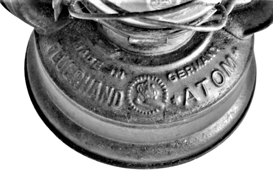 FEUERHAND ATOM 75 JENNER GLAS OİL LAMP GERMANY 1930  İKİNCİ DUNYA SAVAŞI ALMAN ORDUSUNUN KULLANDIGI CAMINA KADAR ORJİNAL FENER