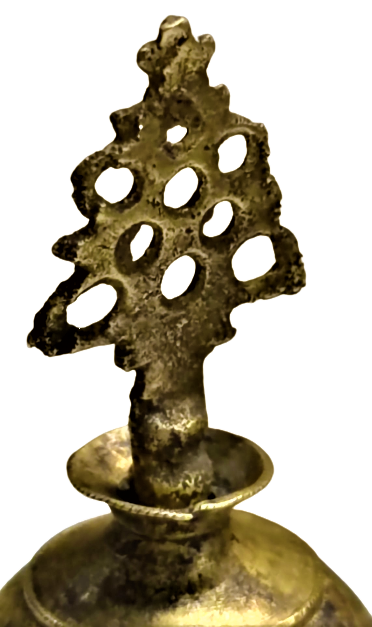 OSMANLIN SULEYMANİYE EL YAPIM  YUVARLAK FORMDA BRONZ  CUBUKLU GÖZ ETRAFINA GÜZEL GÖRÜNME İÇİN CEKİLEN SİYAH SÜRME BOYA KABI SÜRMEDAN