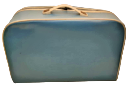 AIR FRANCE LE PLUS GRAND RESEAU DU MONDE MAVİ BEYAZ YAZILI FIRANSIZ HAVA YOLLARI FERMUARLI VİNLEKS SEYEHAT CANTASI