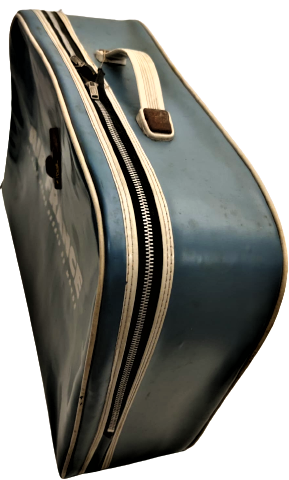 AIR FRANCE LE PLUS GRAND RESEAU DU MONDE MAVİ BEYAZ YAZILI FIRANSIZ HAVA YOLLARI FERMUARLI VİNLEKS SEYEHAT CANTASI